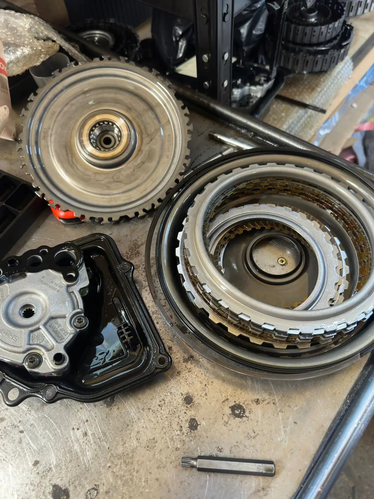 DQ250 02E DSG – sprzęgło K1/K2 i filtr zewnętrzny przed montażem