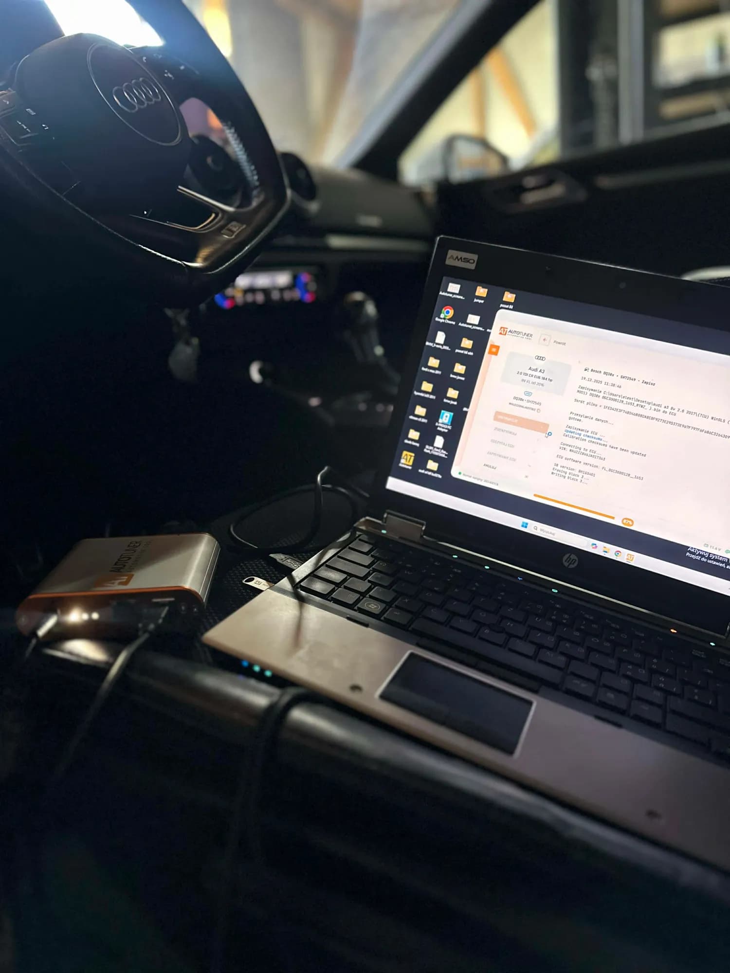 Modyfikacja oprogramowania skrzyni automatycznej - optymalizacja parametrów pracy